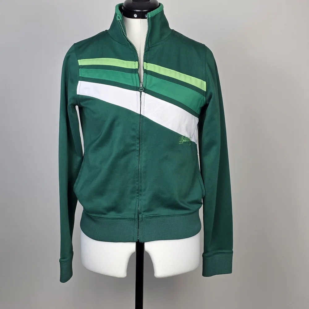 Billabong Vintage Green Track Jacket – Retro Y2K Style – Tag M but fit XS - Picture 9 of 14